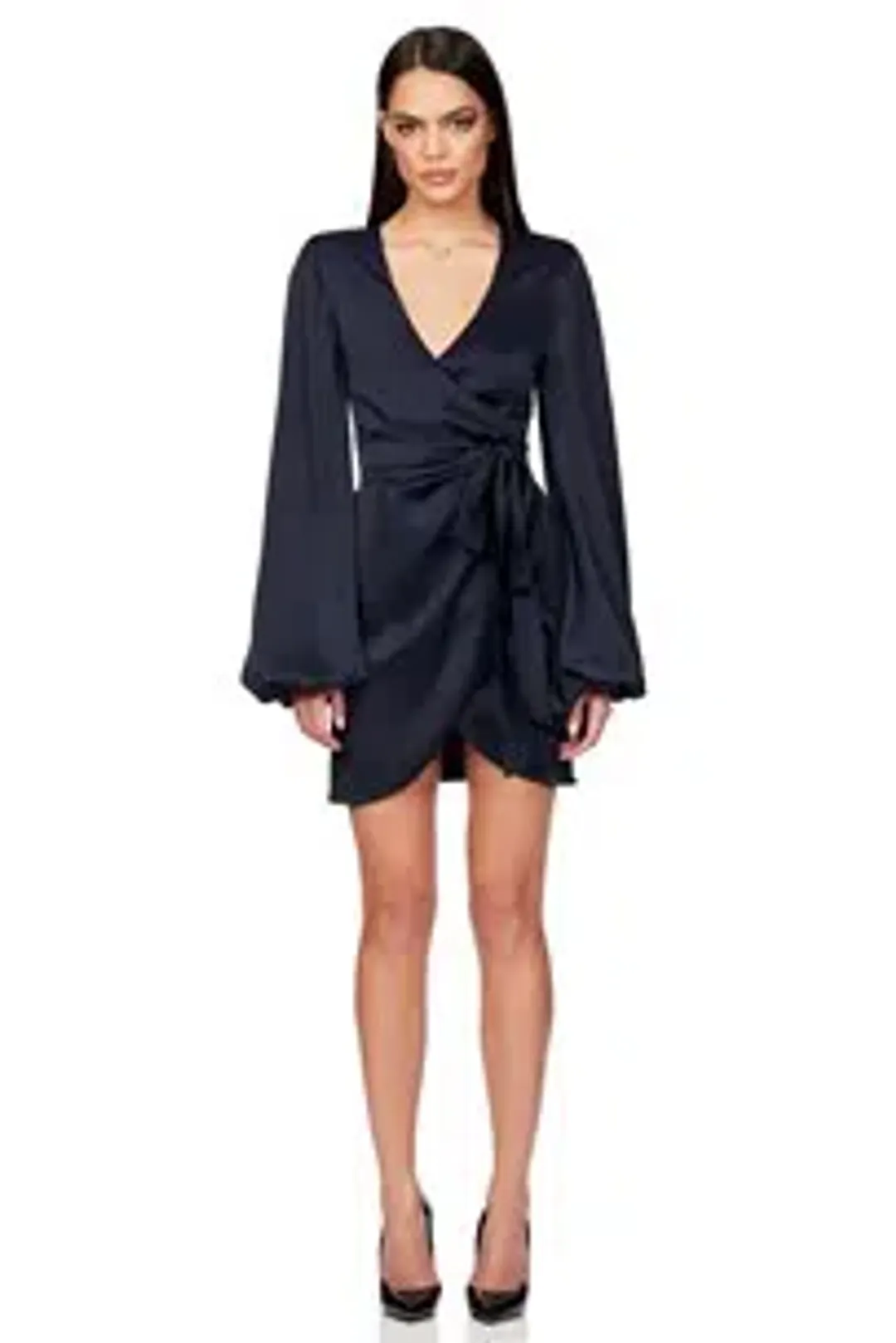 Nookie Stella Satin Mini Size Small Black for rent on The Volte - main image