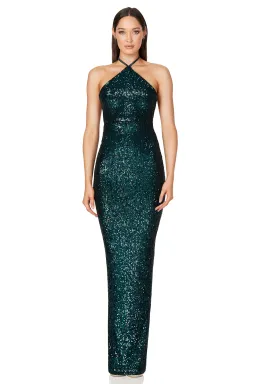 Nookie Treasure Gown Emerald Size Small for rent on The Volte - image 1