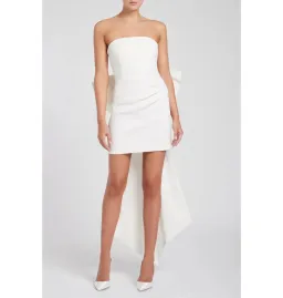 Rebecca Vallance White Daphne Mini Dress Ivory Size AU 6 for rent on The Volte - image 1