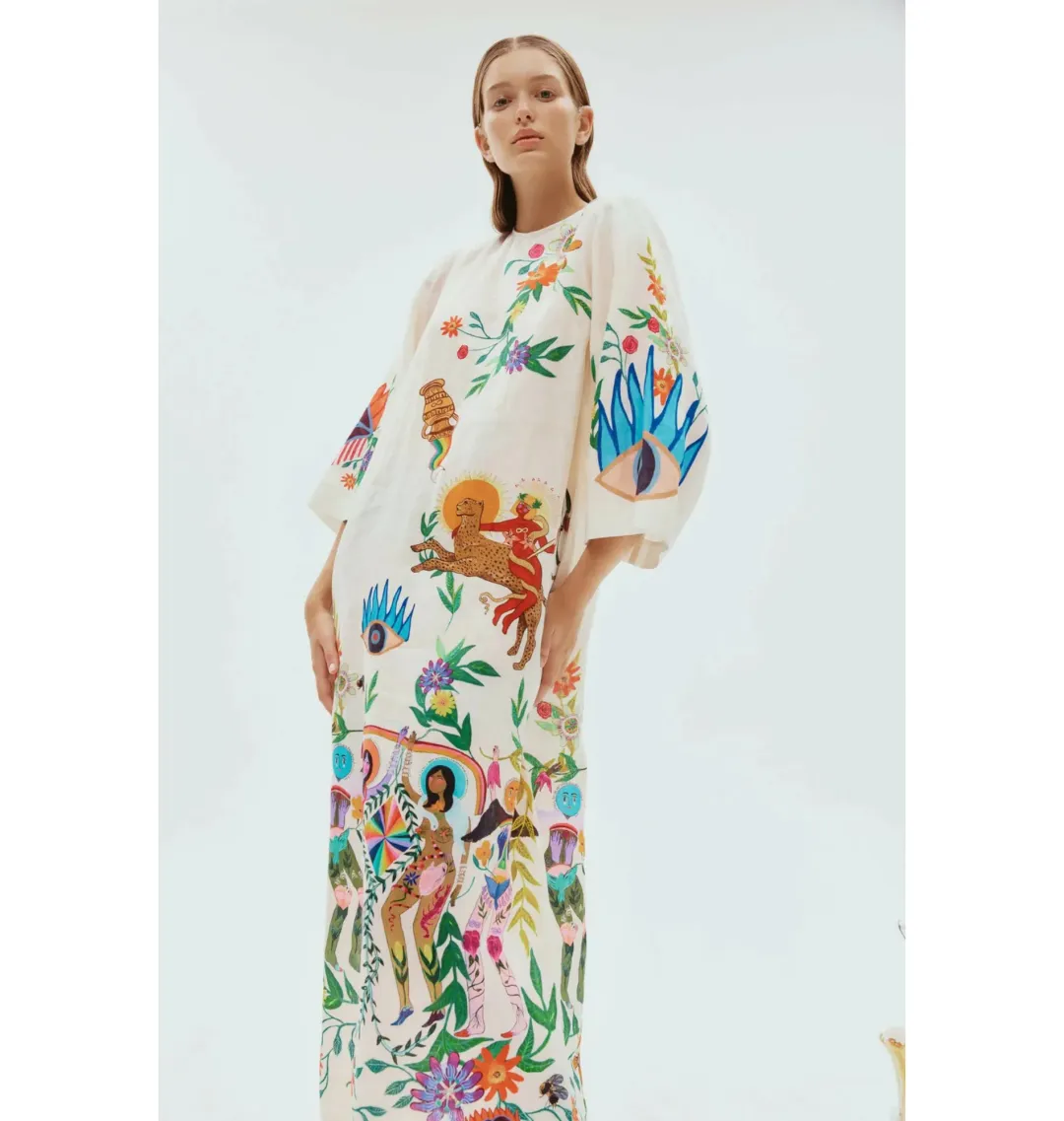 Alemais Meagan Midi Dress Print Size AU 12 for rent on The Volte - main image