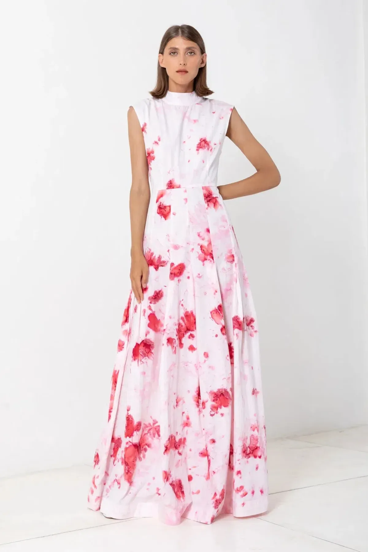 S/W/F Puglia Cut Out Maxi Dress Floral Size M / AU 10 - Image 1