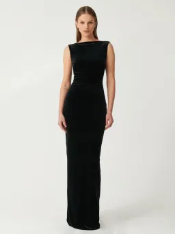 Effie Kats Verona Gown in Black Velvet Size M / AU 10 for rent on The Volte - image 4