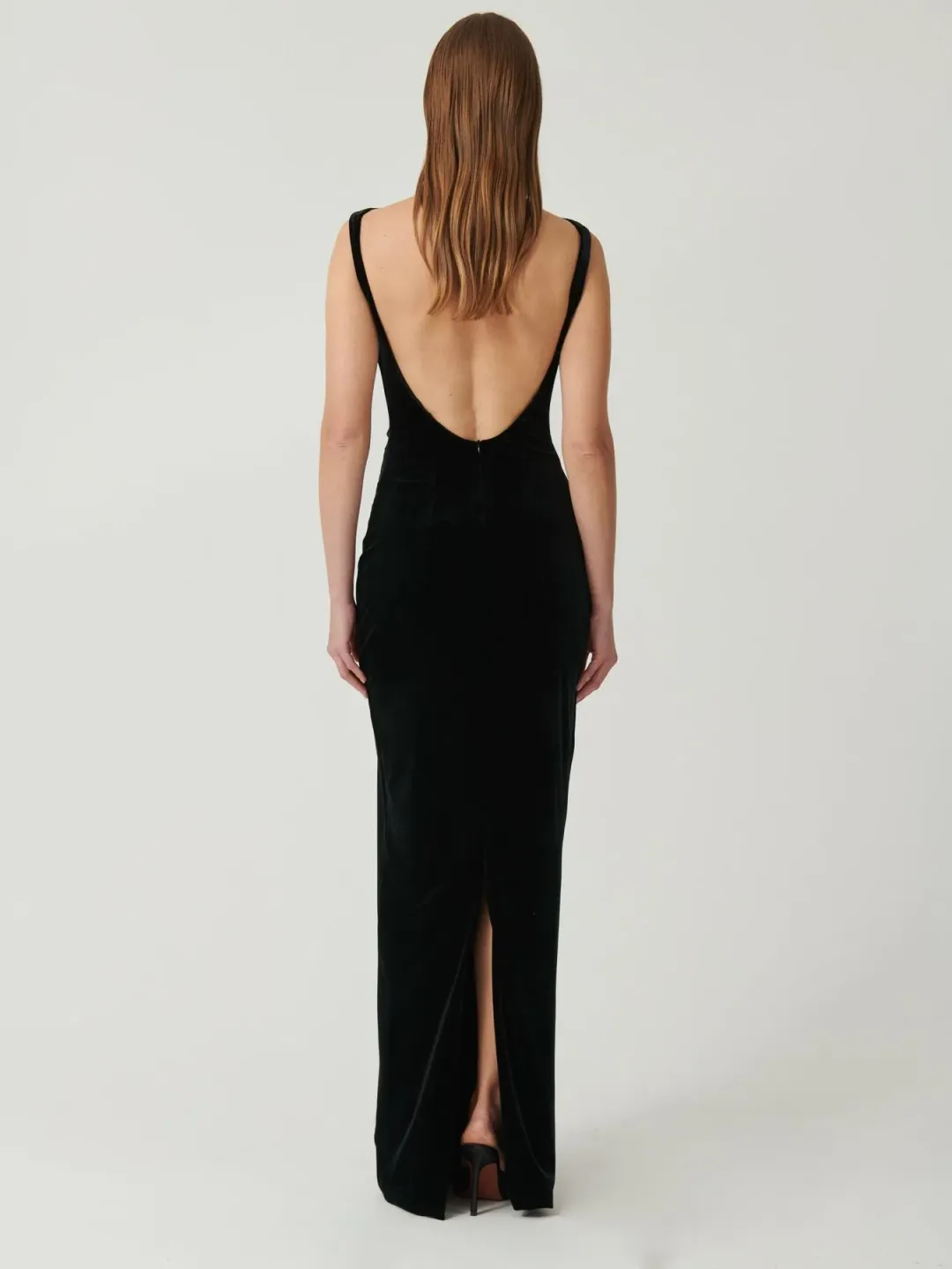 Effie Kats Verona Gown in Black Velvet Size M / AU 10 for rent on The Volte - main image