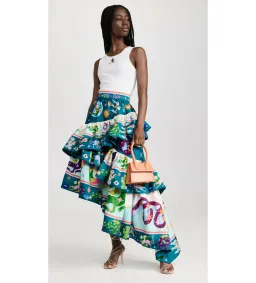 Alemais Guardian Tiered Ruffle Skirt Multi Size AU 14 for rent on The Volte - image 1