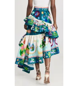 Alemais Guardian Tiered Ruffle Skirt Multi Size AU 14 for rent on The Volte - image 3