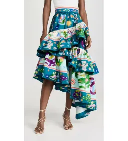 Alemais Guardian Tiered Ruffle Skirt Multi Size AU 14 for rent on The Volte - image 2