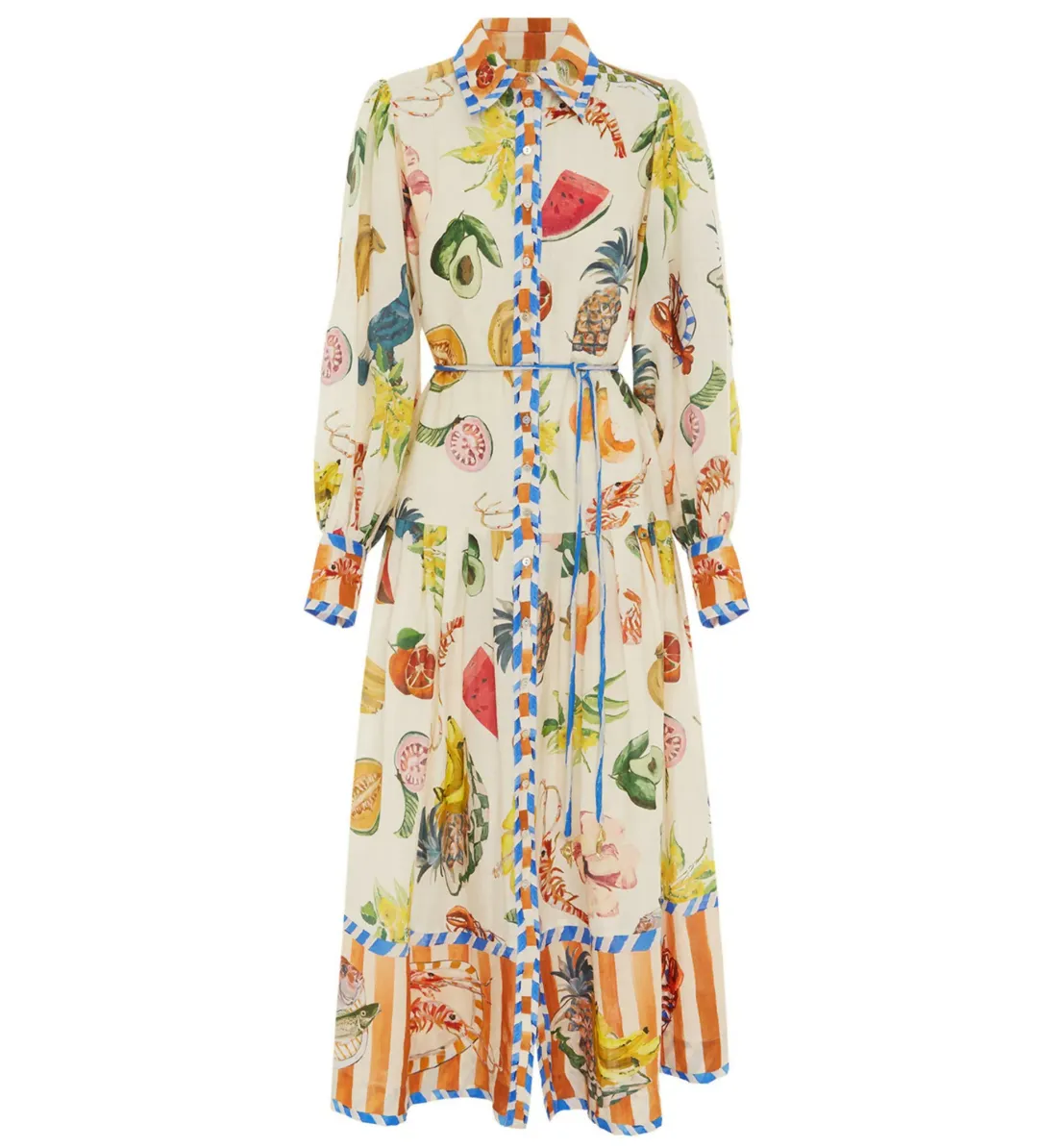 Alemais Theo Shirtdress Multi/Print Size AU 12 for rent on The Volte - main image