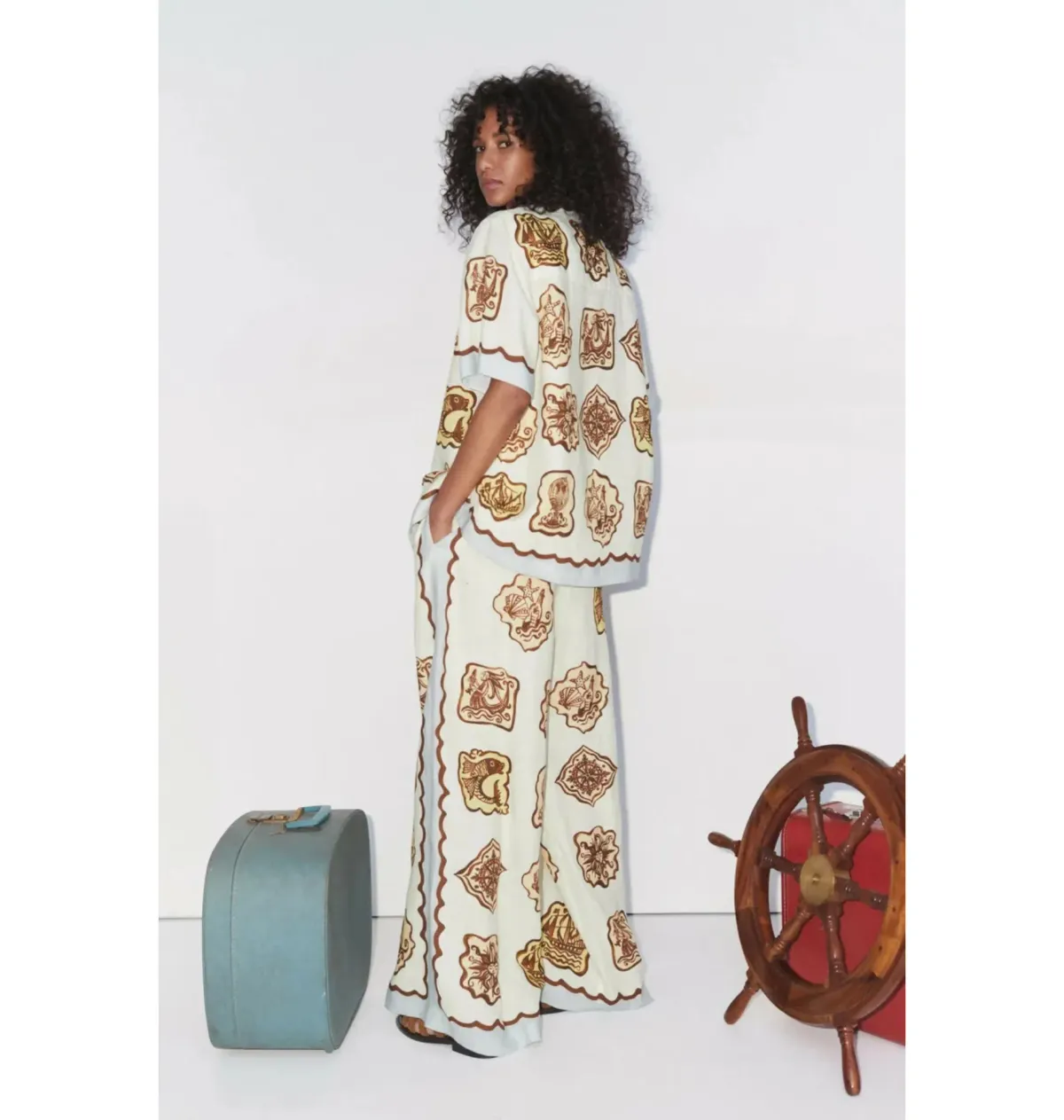 Alemais Relic Shirt and Pant Set Print Size AU 16 - Image 3