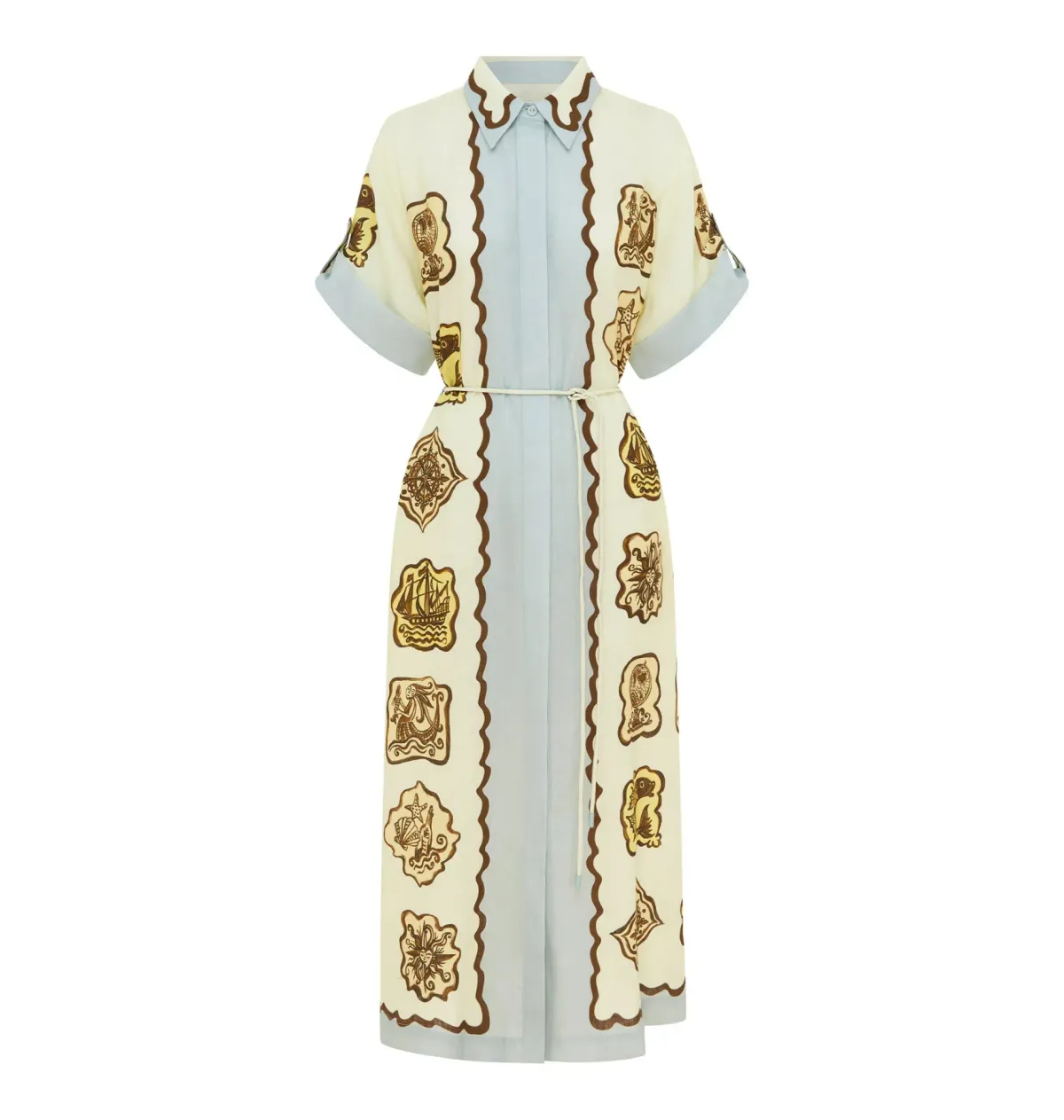 Alemais Relic Shirtdress Print Size AU 16 - Image 5