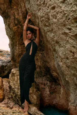 Rat & Boa Daria Maxi Dress Black Size 6 for rent on The Volte - image 3