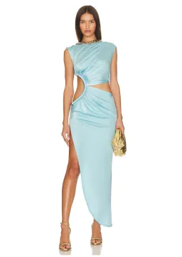 Bronx and Banco Jamilia Maxi Dress Light Blue Size 12 for rent on The Volte - image 1