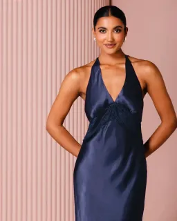 Azzurielle Milena Dress Navy Blue Size 12 for rent on The Volte - image 3