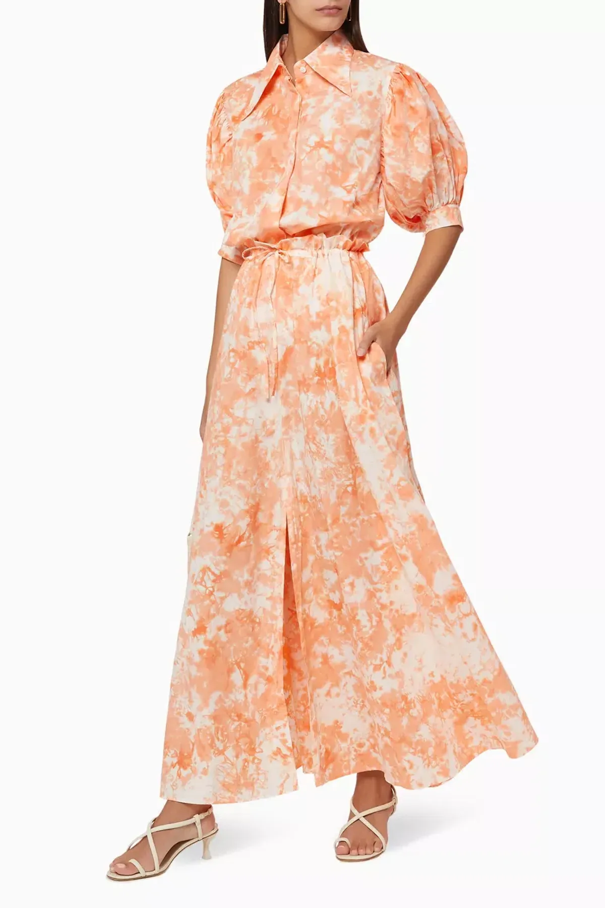 SWF Orange Force Shirt and Skirt Tie Dye Maxi Set Size S/Au 10 - Image 2