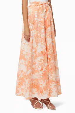 SWF Orange Force Shirt and Skirt Tie Dye Maxi Set Size S/Au 10 for rent on The Volte - image 3