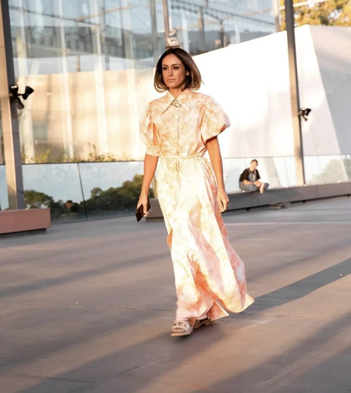 SWF Orange Force Shirt and Skirt Tie Dye Maxi Set Size S/Au 10 for rent on The Volte - main image