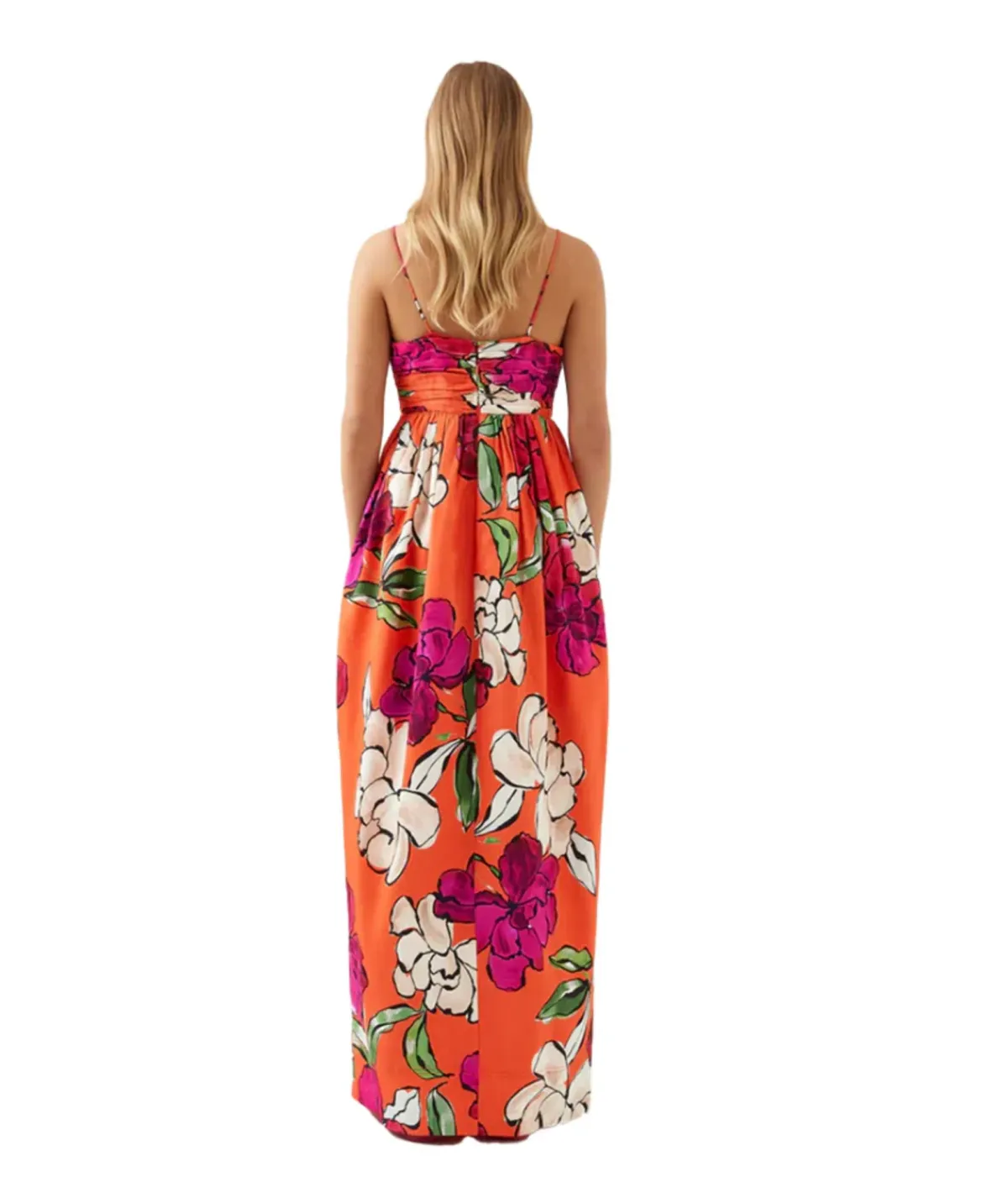 Aje Monument Tulip Maxi Dress Vivid Camellia Size 6 - Image 2
