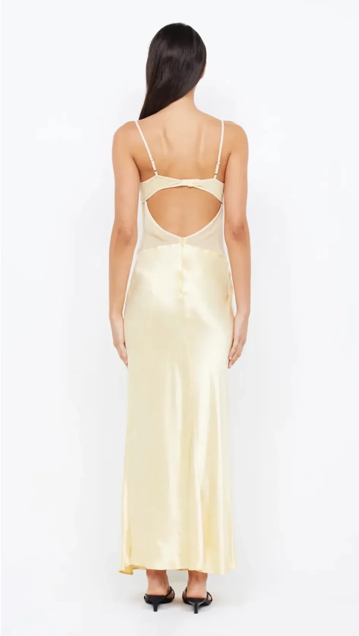Bec & Bridge: Margot V Maxi Dress Butter Yellow - Size 6 - Image 2
