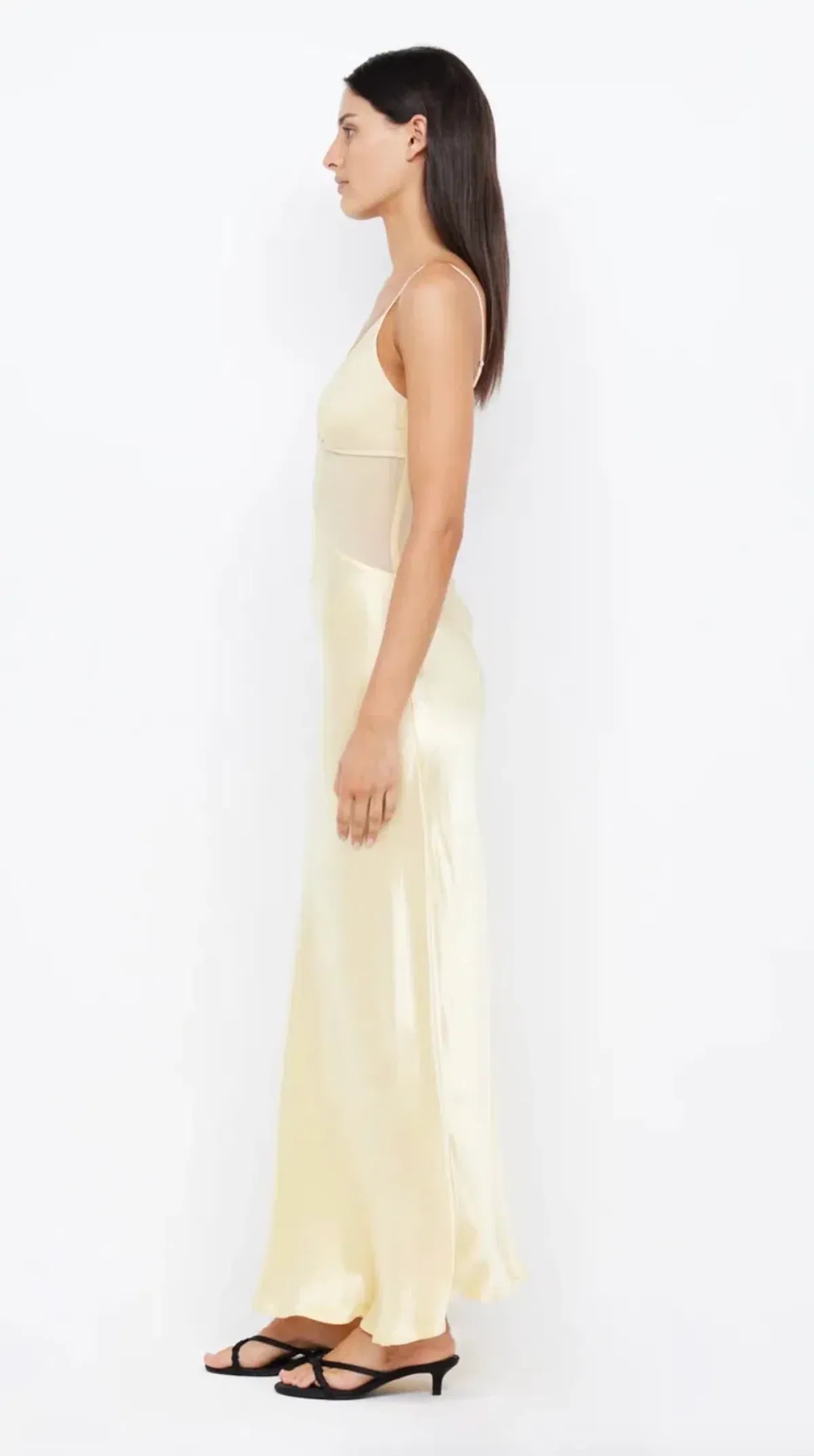 Bec & Bridge: Margot V Maxi Dress Butter Yellow - Size 6 - Image 3