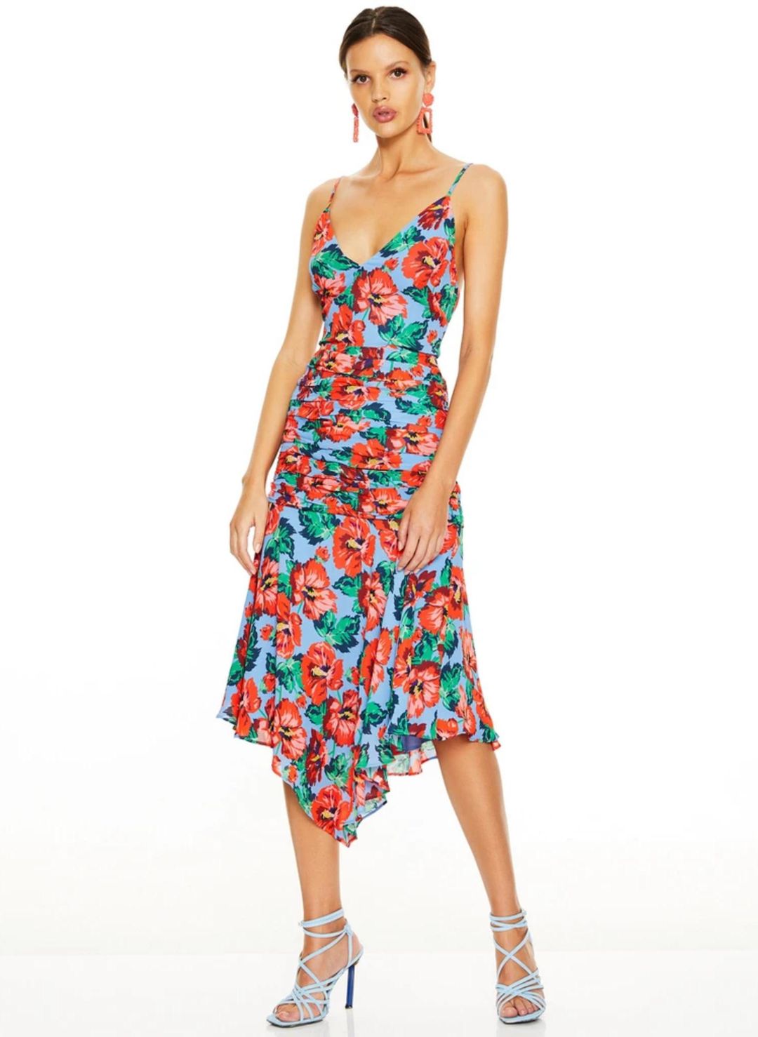 Talulah Luscious MIDI Dress — Red Print for rent on The Volte - main image