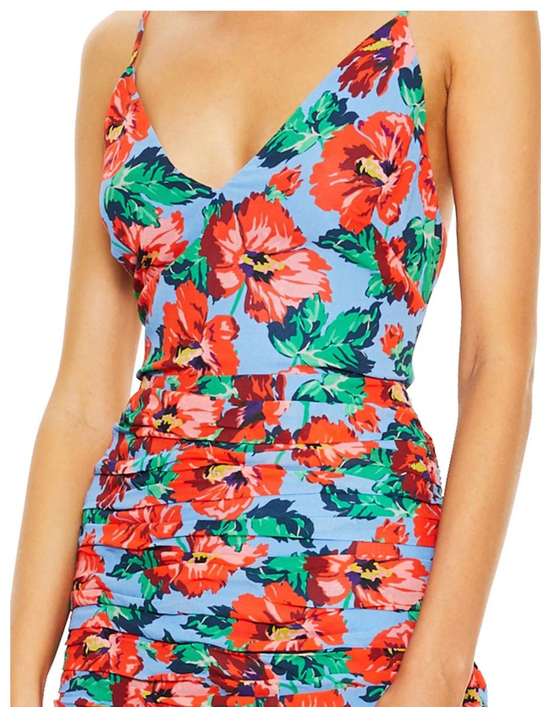 Talulah Luscious MIDI Dress — Red Print for rent on The Volte - main image