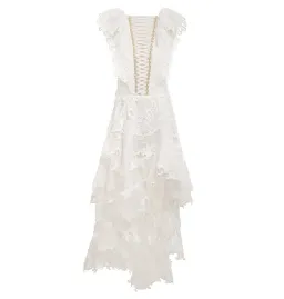 Zimmermann Coaster Corset Laced Gown In Ivory Size 0 / AU 8 for rent on The Volte - image 3