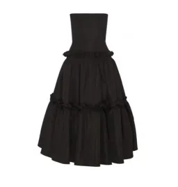 Alex Perry Strapless Ruffles Gown Black Size AU 4 for rent on The Volte - image 2