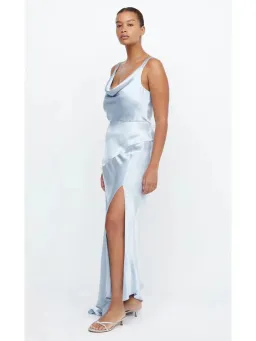 Bec & Bridge Moon Dance Cowl Neck Dress in Dusty Blue in Size 10 for rent on The Volte - image 2