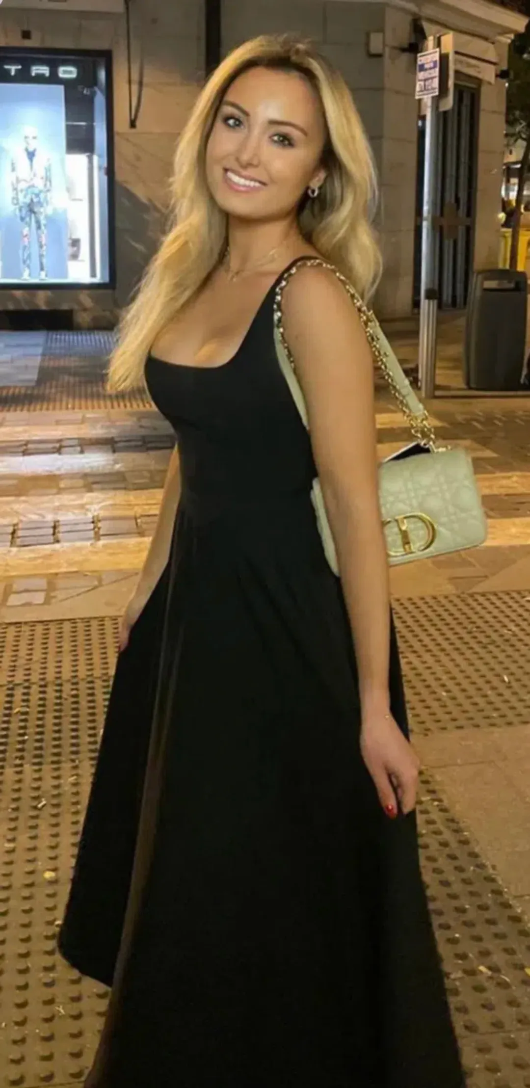 Odd Muse The Ultimate Muse High Waist Square Neck Midi Dress Black Size 10 for rent on The Volte - main image