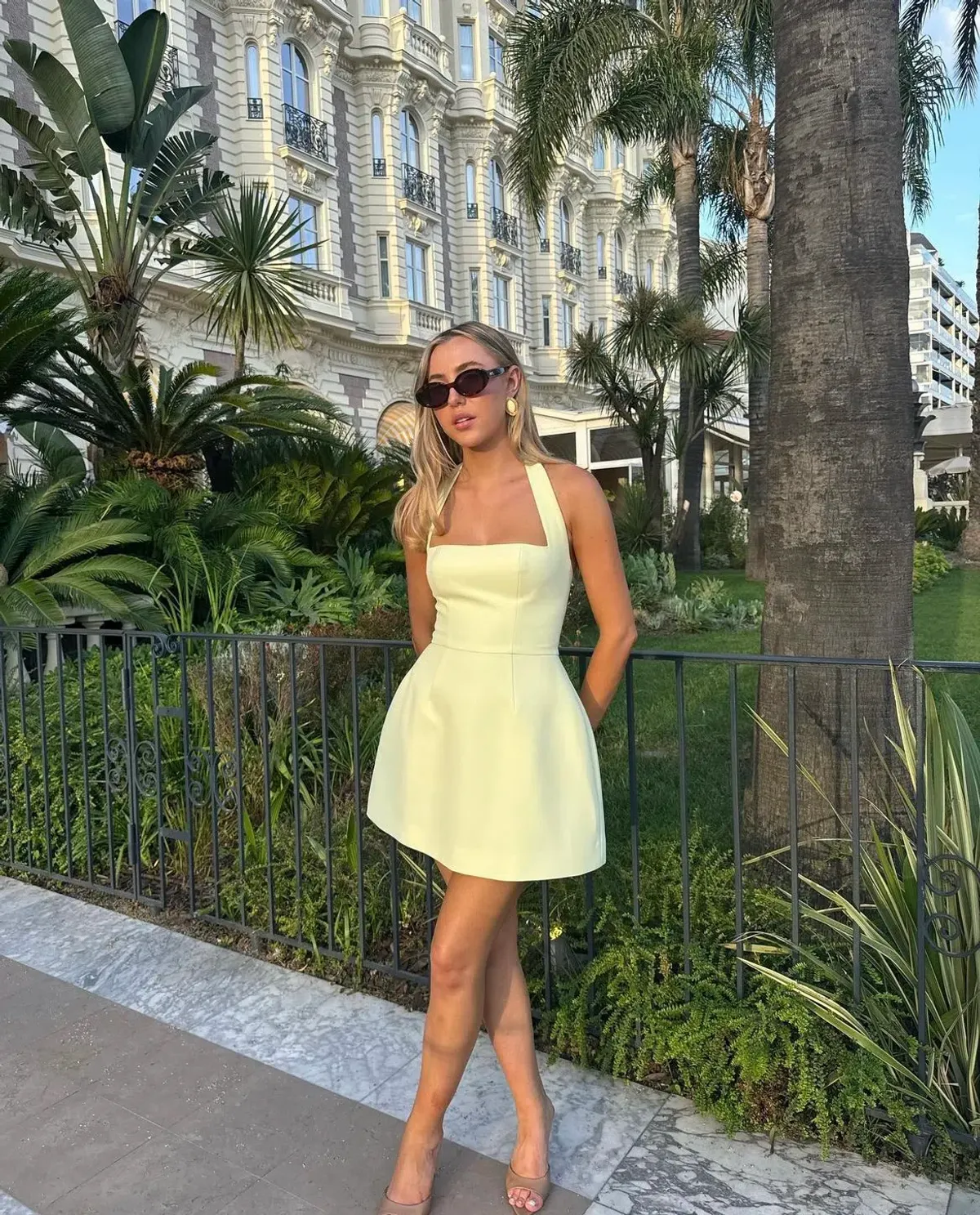 Odd Muse Ultimate Muse Structured Mini Dress Lime Cream Size S / AU 8 for rent on The Volte - main image