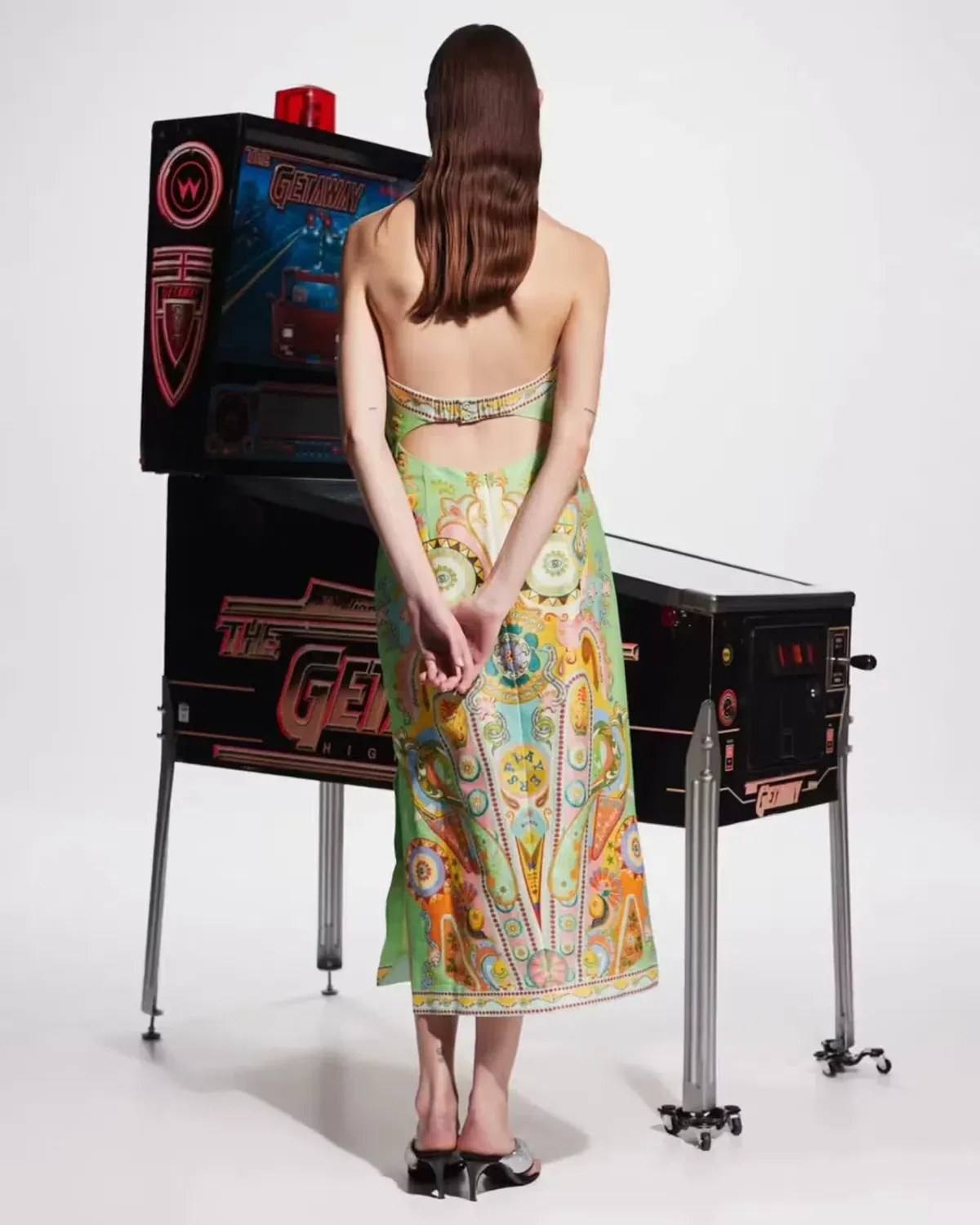 Alemais Pinball Bodice Midi Dress Multi Size 8 - Image 3