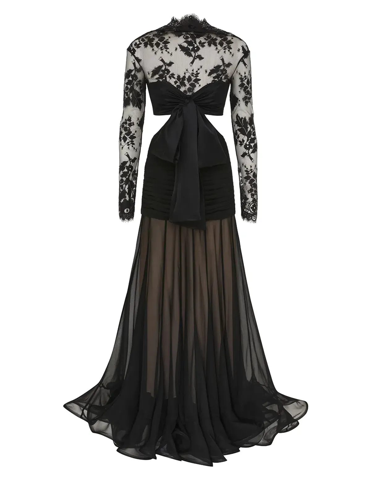 Zimmermann Illustration Flounce Gown Black Size 0 / AU 8 - Image 6