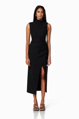 Elliatt Genoa Midi Dress Black Size 8 for rent on The Volte - image 1