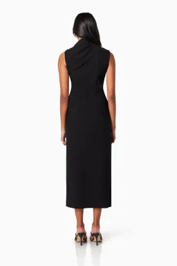 Elliatt Genoa Midi Dress Black Size 8 for rent on The Volte - image 3
