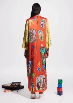 Alemais Players Midi Dress Multi Size 10 for rent on The Volte - image 3