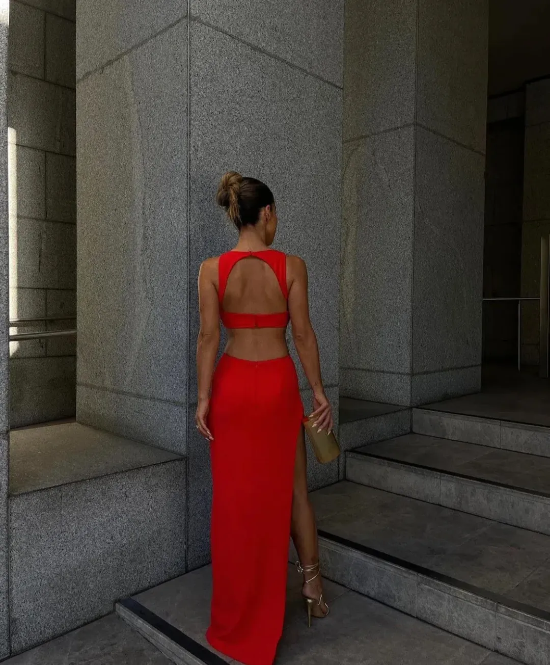 Effie Kats Eniko Gown Red Size S / AU 8 for rent on The Volte - main image