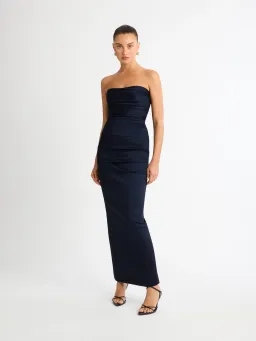 Sheike Carrie Gown Strapless Dress Navy Blue Size AU 8 for rent on The Volte - image 5