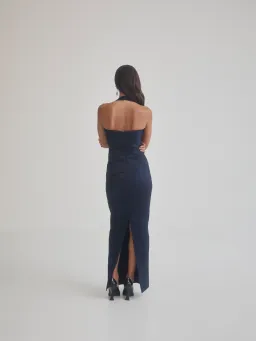 Sheike Carrie Gown Strapless Dress Navy Blue Size AU 8 for rent on The Volte - image 4