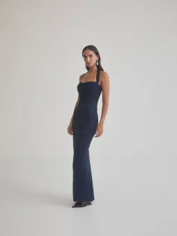 Sheike Carrie Gown Strapless Dress Navy Blue Size AU 8 for rent on The Volte - image 3
