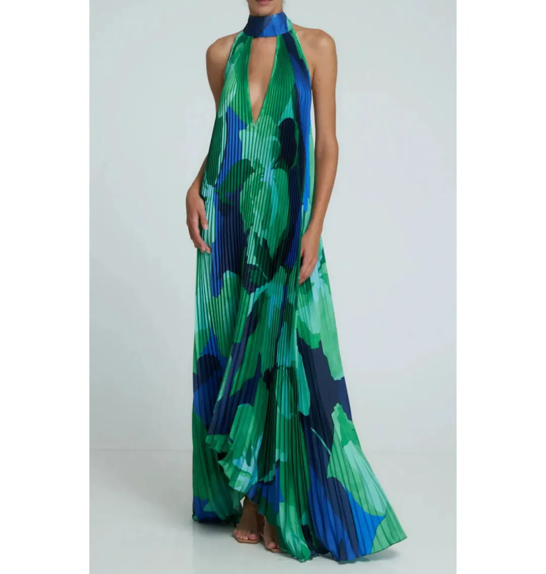 L’idee Opera Gown Capri Green Size AU 8 for rent on The Volte - main image