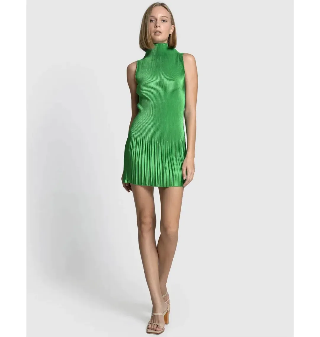 L'Idee Soiree Moss Mini Dress Green Size AU 8 for rent on The Volte - main image