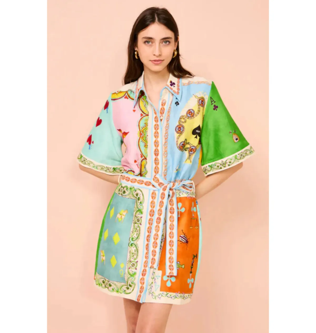 Alemais Rummy Mini Dress Multi Size AU 14 - Image 2