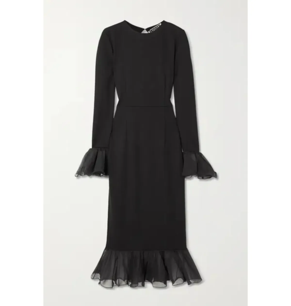 Rotate Birger Christensen Irena Midi Dress Black Size AU 8 - Image 3