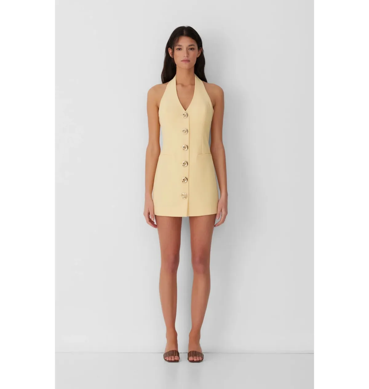 The Wolf Gang Irida Vest Dress Butter Size AU 10 - Image 1