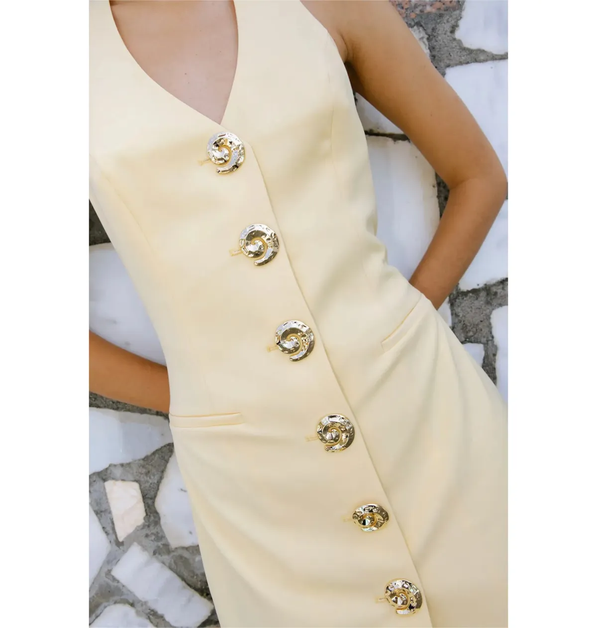 The Wolf Gang Irida Vest Dress Butter Size AU 10 - Image 3