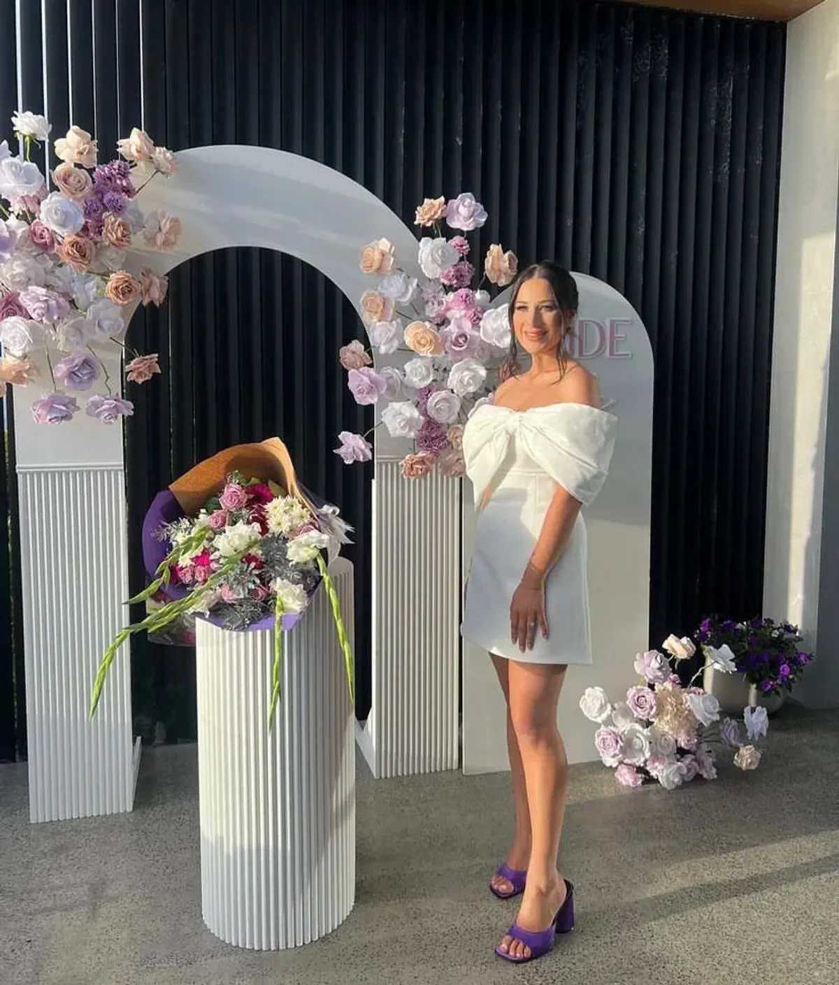 Rachel Gilbert Kace Mini In Ivory Size AU 8 - Image 3