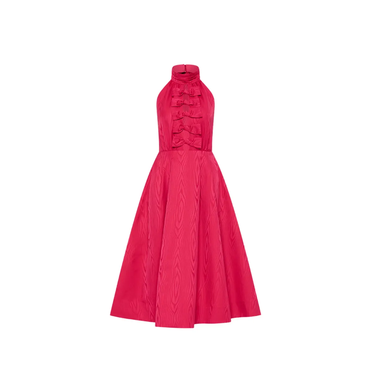 Rebecca Vallance Tahlia Halter Midi Dress Pink Size AU 10 - Image 5