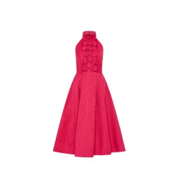 Rebecca Vallance Tahlia Halter Midi Dress Pink Size AU 10 for rent on The Volte - image 5