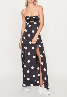 Bec and Bridge Black Polka dot maxi dress 6 for rent on The Volte - image 1