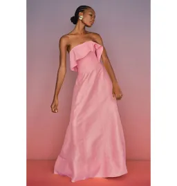 Aje Shallows Strapless Gown Bon Bon Pink Size AU 10 for rent on The Volte - image 4