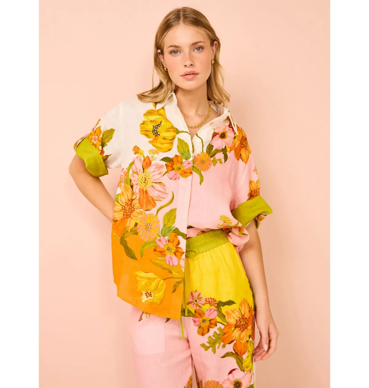 Alemais Silas Shirt Size AU 10 and Pant Size AU 12 Set Multi/Floral - Image 2